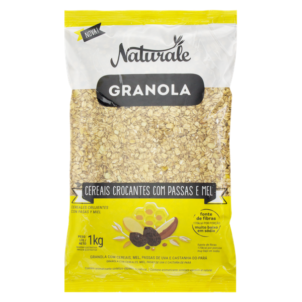 GRANOLA PASSAS E MEL NATURALE 1KG
