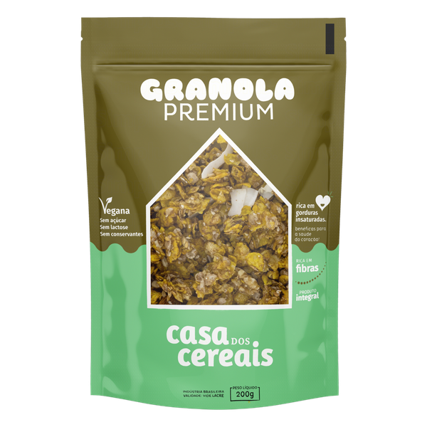 GRANOLA PREMIUM CASA DOS CEREAIS 200G