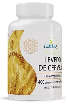 LEVEDO DE CERVEJA 500MG NATTUBRAS 400CAP