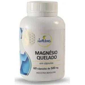 MAGNESIO QUELATO 500MG NATTUBRAS 60CAPS