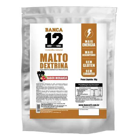 MALTO DEXTRINA DE MORANGO BANCA 12 1KG