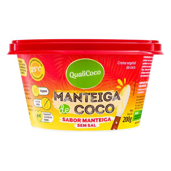 MANTEIGA DE COCO S/ SAL QUALICOCO 200G
