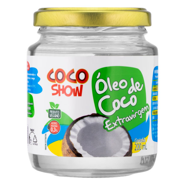 OLEO DE COCO EXTRA VIRGEM COCO SHOW 200M