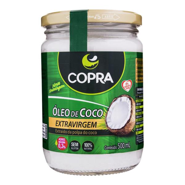 OLEO DE COCO EXTRA VIRGEM COPRA 500ML