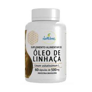 OLEO DE LINHACA 500MG NATTUBRAS 60CAPS