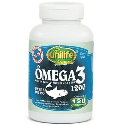 OMEGA 3 OLEO DE PEIXE 1200MG UNILIFE 120