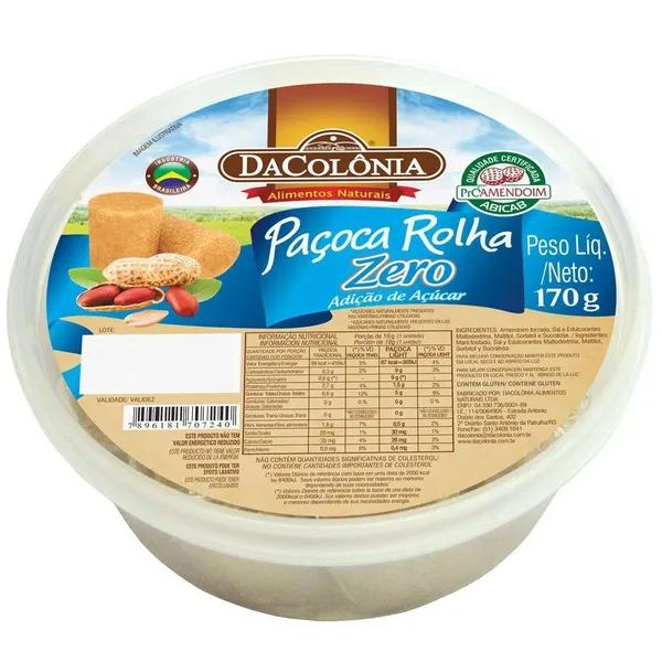 PACOCA ROLHA ZERO DA COLONIA 170GR