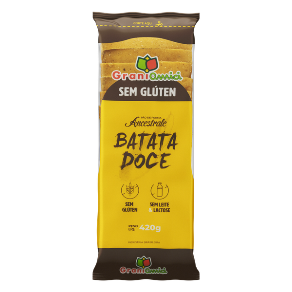 PAO DE FORMA BATATA DOCE GRANI AMICI 420