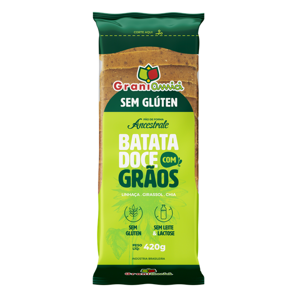 PAO DE FORMA GRAOS GRANI AMICI 420G