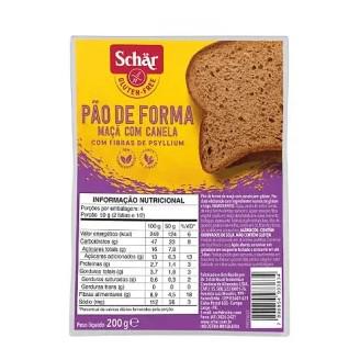 PAO DE FORMA MACA E CANELA SCHAR 200G