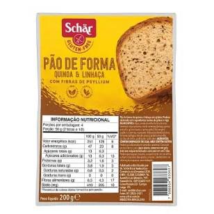 PAO DE FORMA QUINOA E LINHACA SCHAR 200G