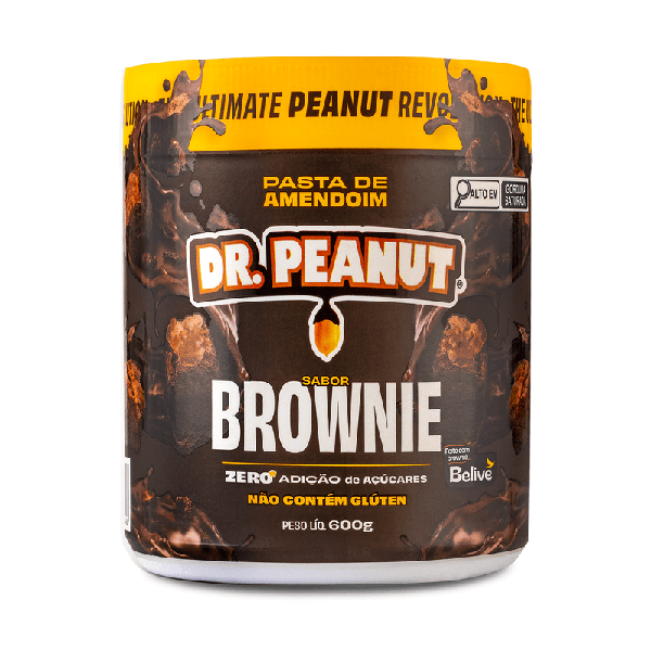 PASTA DE AMENDOIM BROWNIE DR PEANUT 600G