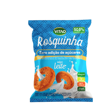 ROSQUINHA INTEGRAL ZERO DE LEITE VITAO 1