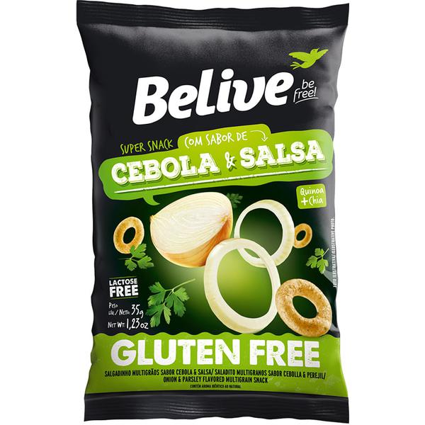 SNACK DE CEBOLA E SALSA BELIVE 35G