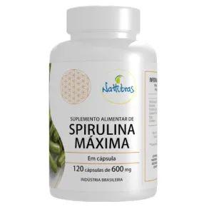 SPIRULINA MAXIMA 600MG NATTUBRAS 120CAPS