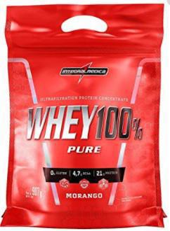 SUPER WHEY 100% MORANGO REFIL INTEGRALME