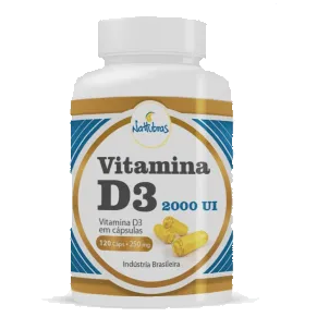 VITAMINA D3 2000UI 250MG NATTUBRAS 120CA