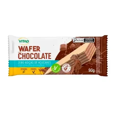 WAFER INTEGRAL ZERO DE CHOCOLATE VITAO 9
