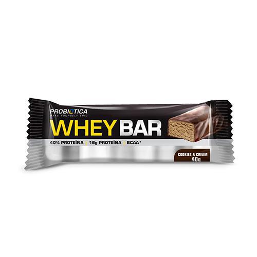 WHEY BAR COOKIES CREAM PROBIOTICA 40GR