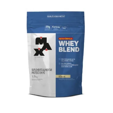 WHEY BLEND DE BAUNILHA REFIL MAX TITANIU