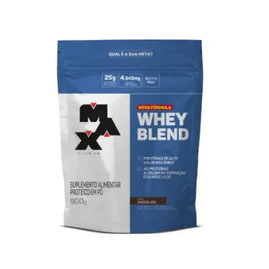 WHEY BLEND DE MORANGO REFIL MAX TITANIUM