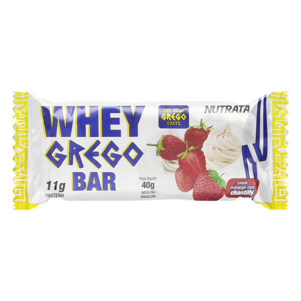 WHEY GREGO BAR MORANGO C/ CHANTILLY NUTR