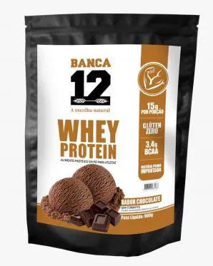 WHEY PROTEIN DE CHOCOLATE BANCA 12 900GR