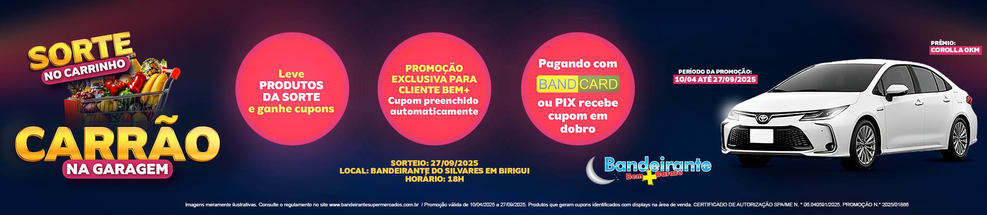 Sorte no Carrinho Carrão na Garagem