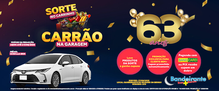 Sorte no Carrinho Carrão na Garagem