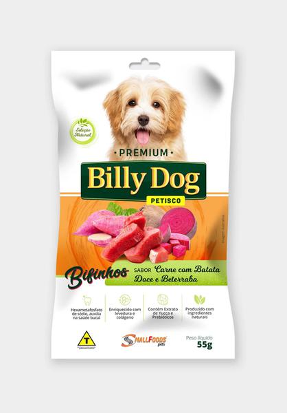 BIFINHOS BILLY DOG CARNE BATATA DOCE BETERRABA 65G