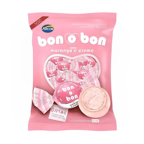 BOMBOM ARCOR BON O BON MORANGO 750G