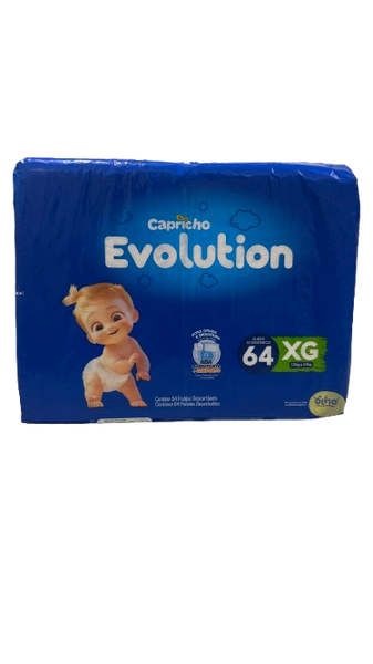 FRALDA CAPRICHO EVOLUTION XG C/ 64 UN