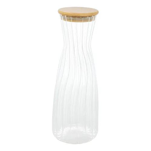 GARRAFA DE VIDRO C/ TAMPA BAMBU WOLFF 1,6L