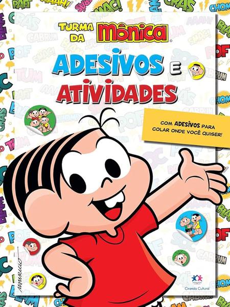 LIVRO TURMA DA MÔNICA ADESIVOS E ATIVIDADES UN