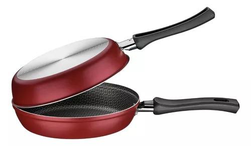 OMELETEIRA TRAMONTINA ALUM LORETO VERMELHA 20CM