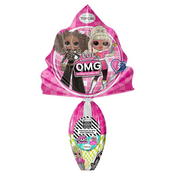 OVO DE PÁSCOA  AO LEITE LOL TOPCAU TATOO 80G