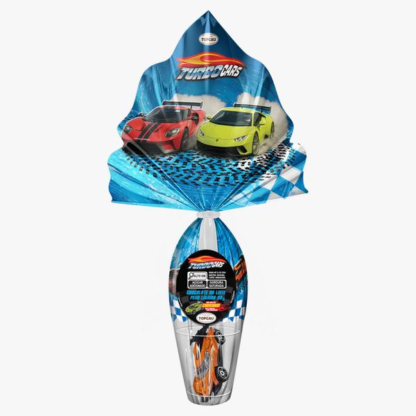 OVO DE PÁSCOA  AO LEITE TURBO CARS TOPCAU 90G