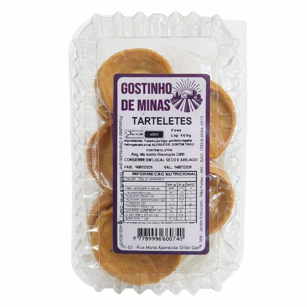 TARTELETES GOSTINHO DE MINAS 160G