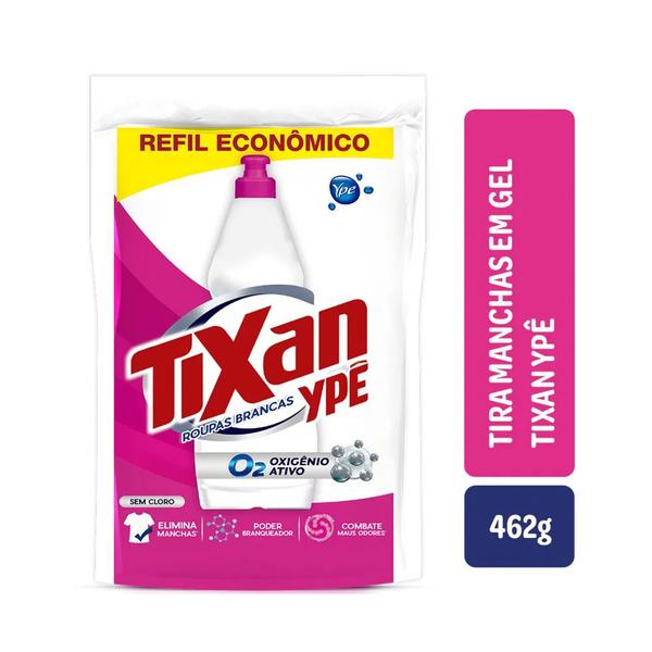 TIRA MANCHAS EM GEL TIXAN YPÊ ROUPAS BRANCAS REFIL 462G