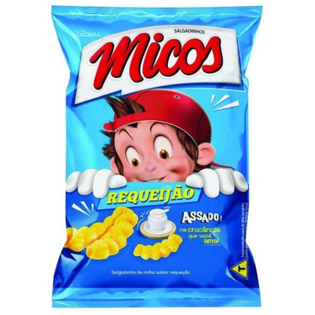 Salgadinho Micos Requeijao 45g