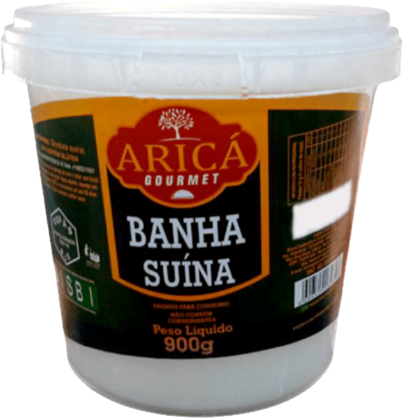 Banha Arica Gourmet Suina 900g