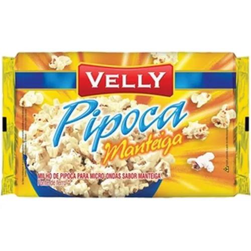 Milho Pipoca Velly Microond Manteiga 90g