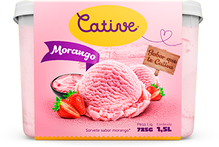 Sorvete Cative Morango 1,5l