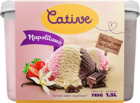 Sorvete Cative Napolitano 1,5l