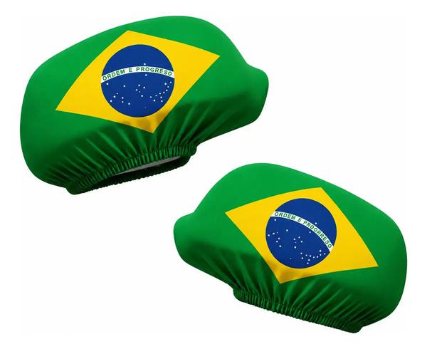 2 CAPA DO BRASIL P/ RETROVISOR DE CARRO 15X24 
