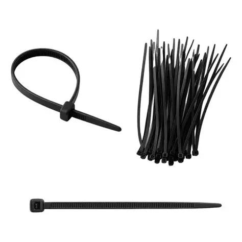 ABRACADEIRA DE NYLON 100PCS PRETA 3,6X250MM