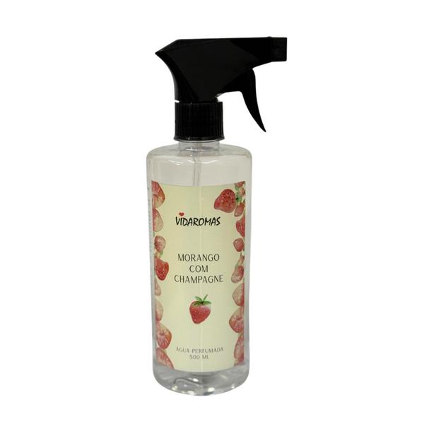 AGUA PERFUMADA 500ml MORANGO COM CHAMPAGNE