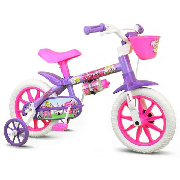 BICICLETA ARO 12  FEM VIOL 04  BUBA