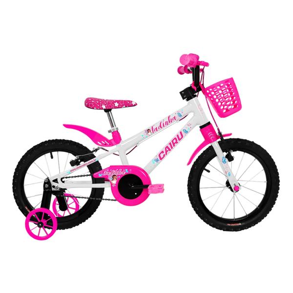 BICICLETA ARO 16 MTB FEM FADINHA BCO/PINK BUBA
