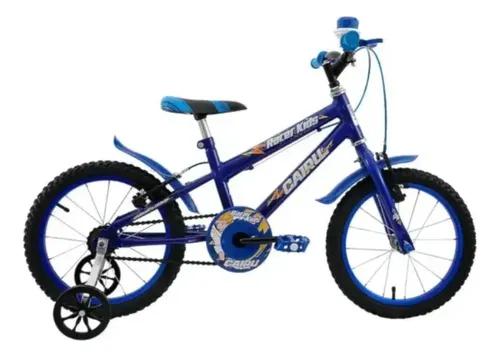 BICICLETA ARO 16 MTB MASC RACER KIDS PTO/AZUL  BUBA